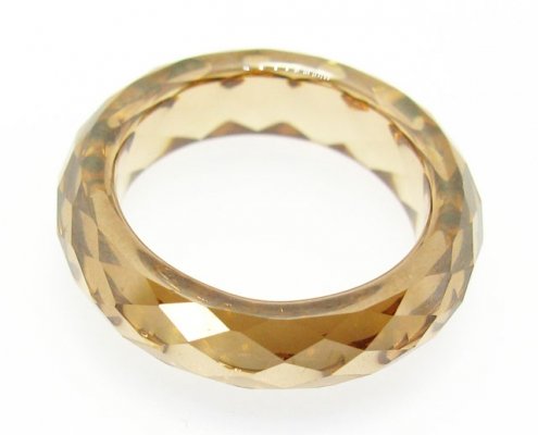 Golden Cubic Zirconia Rings