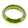 Custom Cut Cubic Zirconia Ring Olive